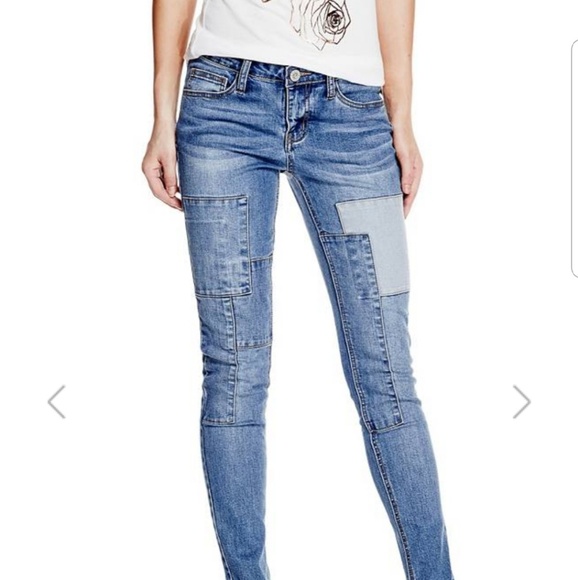 guess patchwork jeans